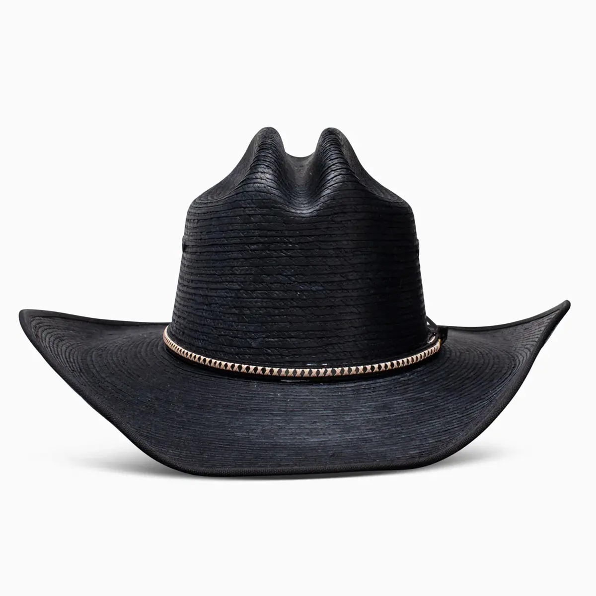 Resistol Asphalt Cowboy Palm Straw Black 3