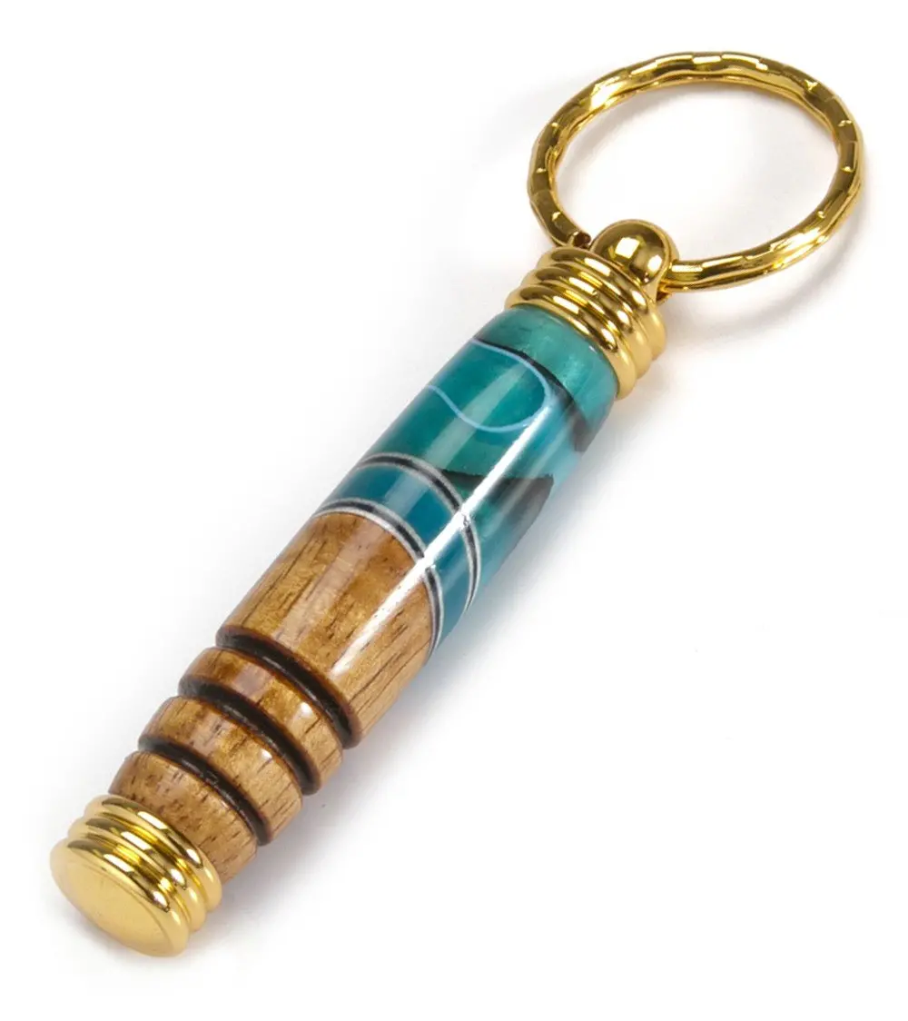 Koa Toothpick Holder Key Ring (Various Colors) By Dale Dennison 4
