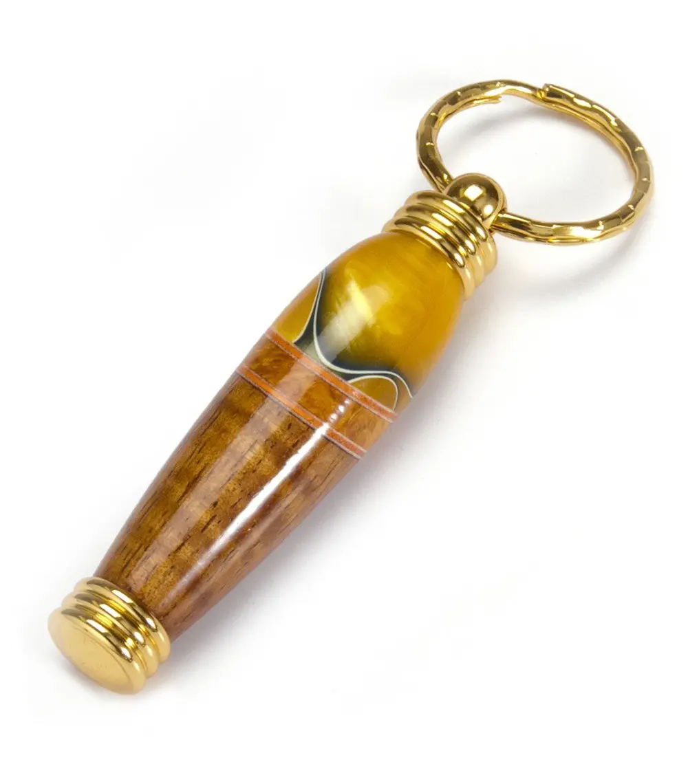 Koa Toothpick Holder Key Ring (Various Colors) By Dale Dennison 3