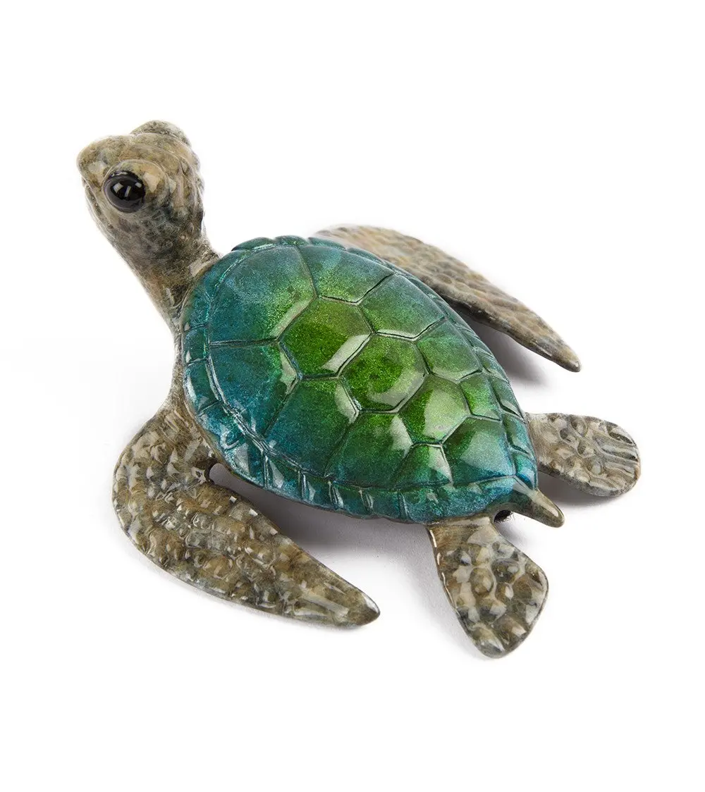 Bronze Sculpture "Keiki - Green/Blue" 1