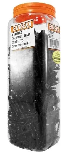 Eureka Drywall Screw: Coarse Thread T5 Tip 1