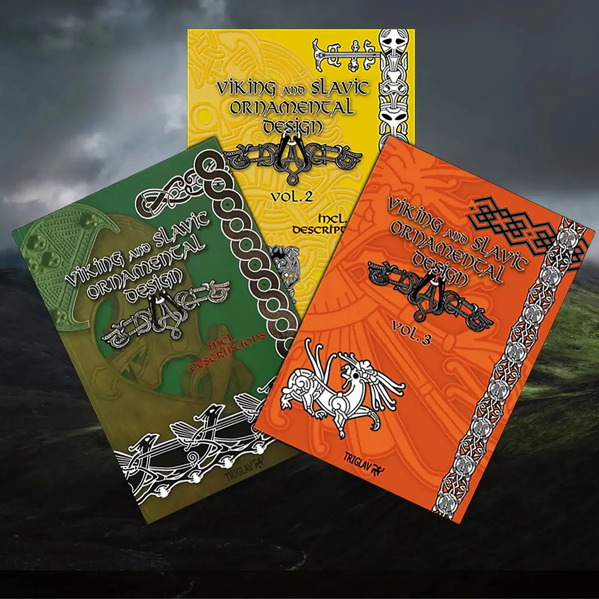 Viking And Slavic Ornamental Design Books - All 3 1