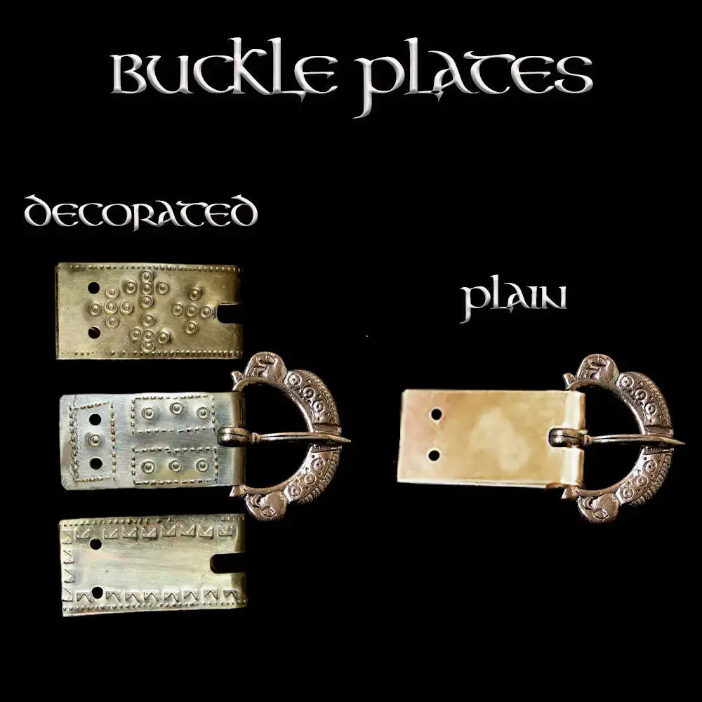Fully Customisable Handmade Leather Viking Belt With Bronze Replica Fittings 6