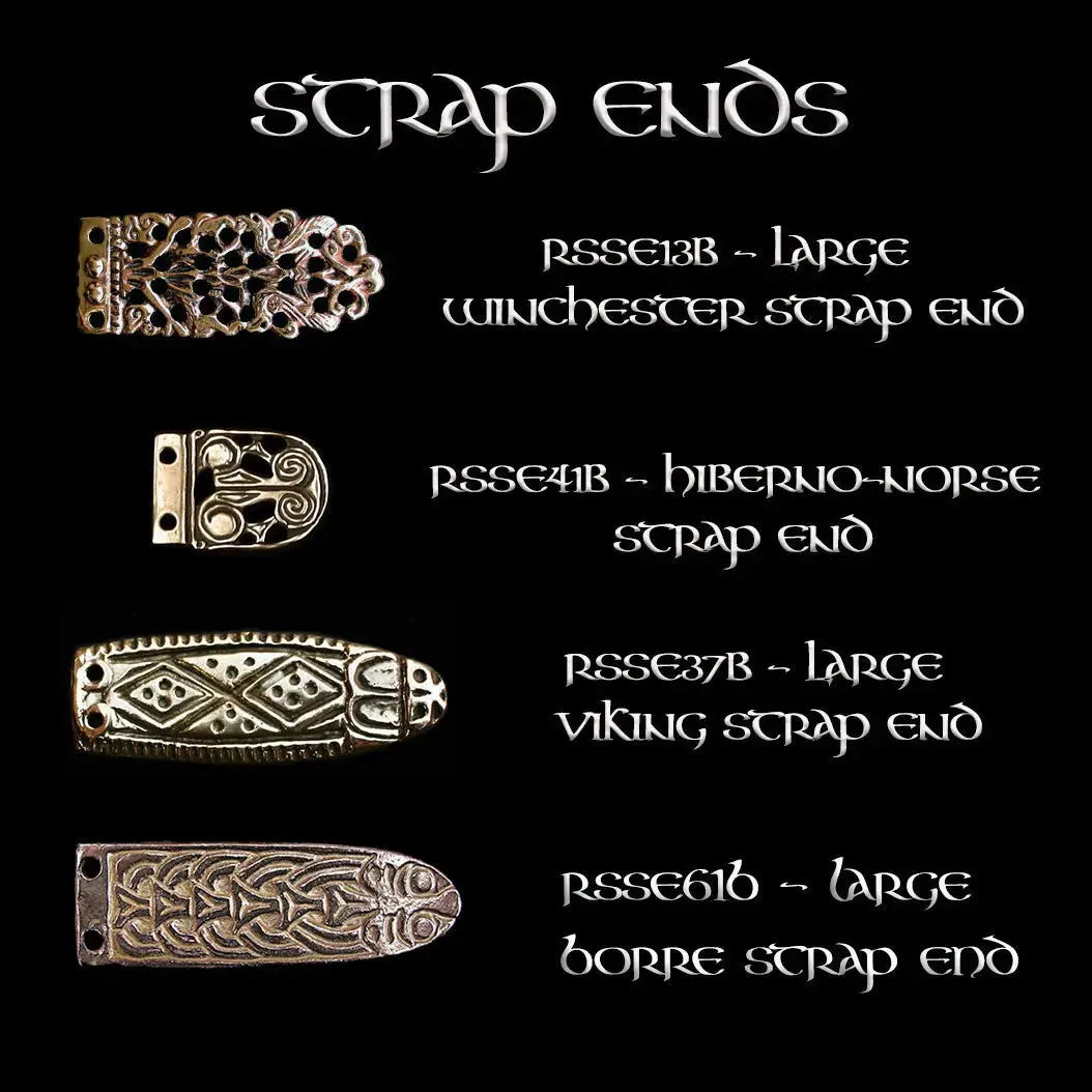 Fully Customisable Handmade Leather Viking Belt With Bronze Replica Fittings 5