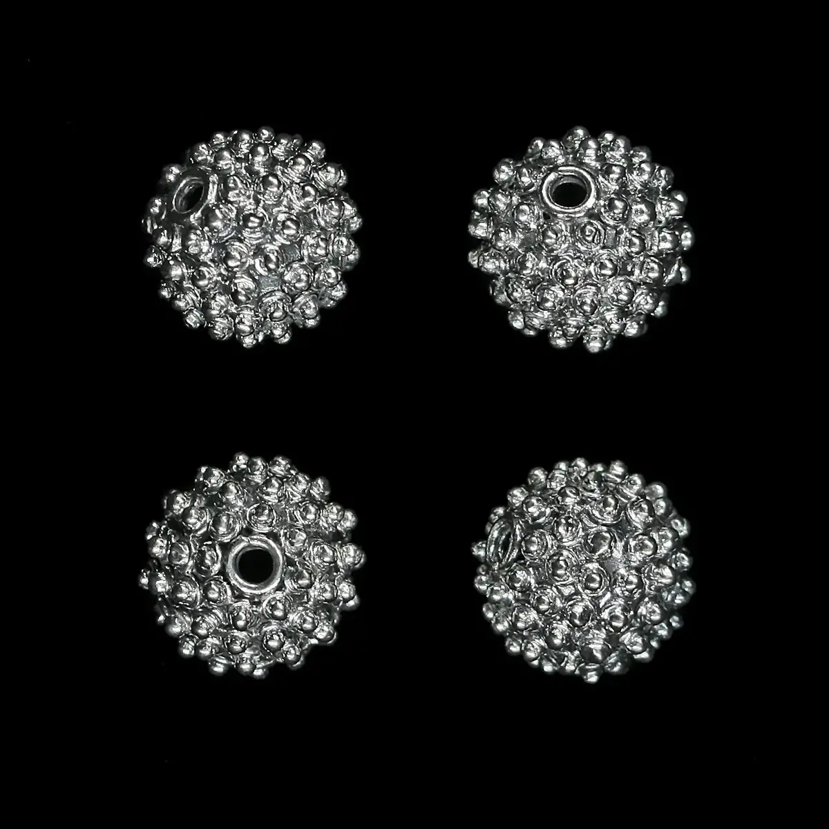 Silver Viking Bead From Visby - Knobbly 1