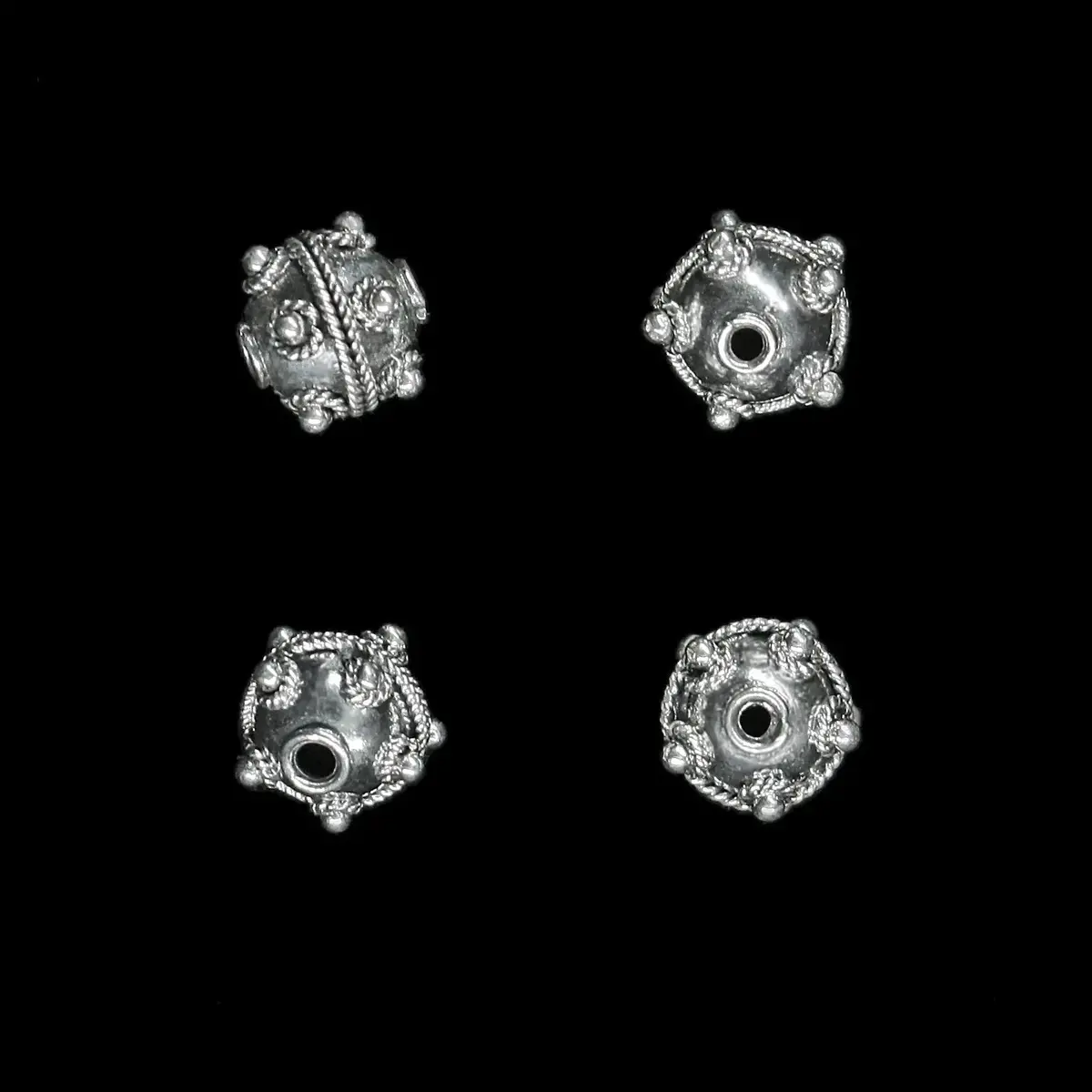 Silver Viking Bead From Visby - Small Knobbly 1