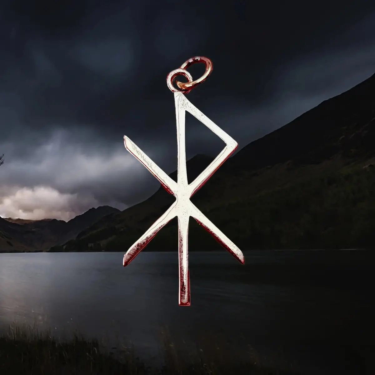 Bronze Love Bind Rune Viking Pendant 1