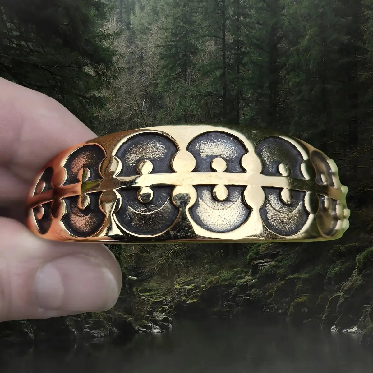 Bronze Viking Arm Ring Replica Bracelet From Gotland, Sweden 1