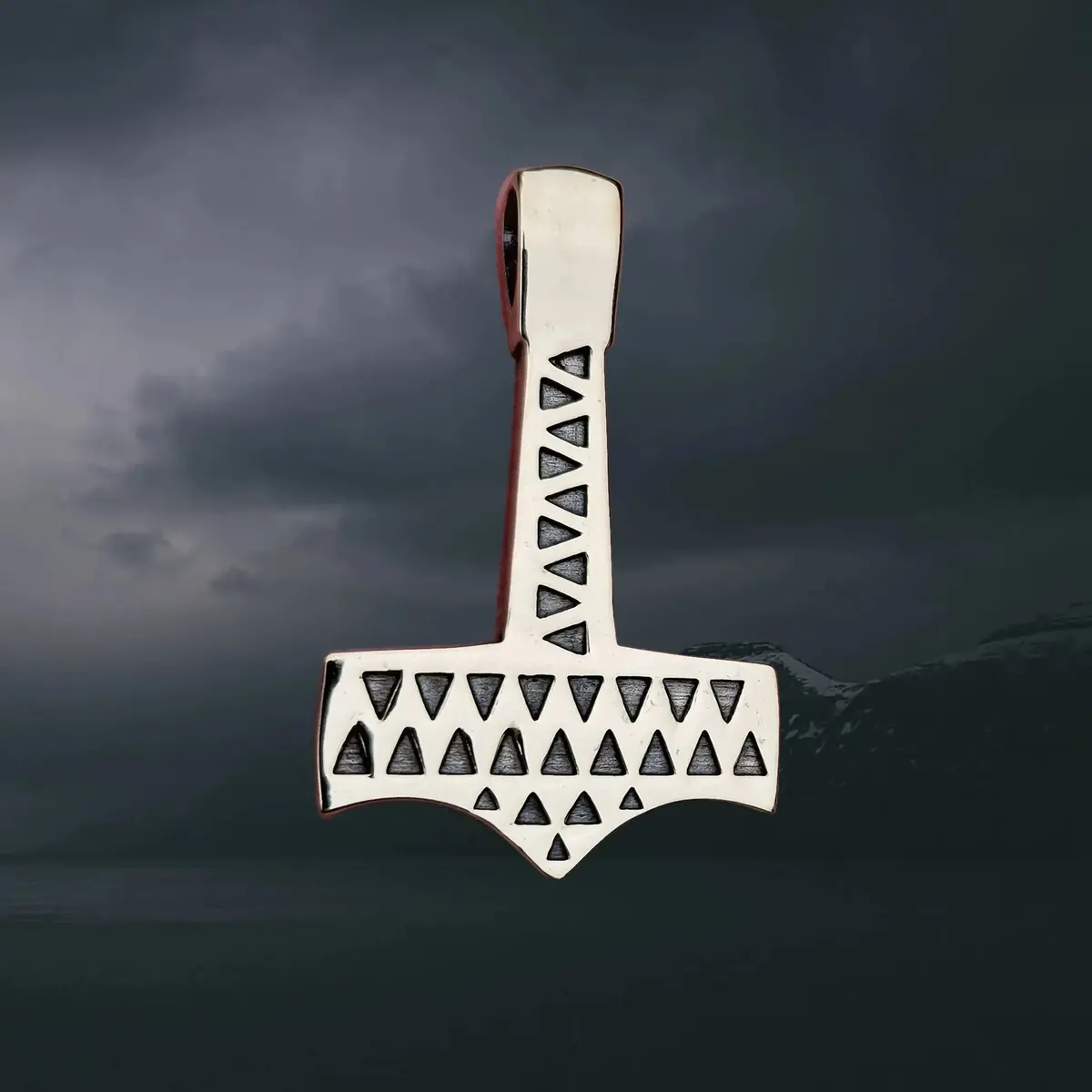 Bronze Thors Hammer Pendant Replica From Vålse, Denmark 1