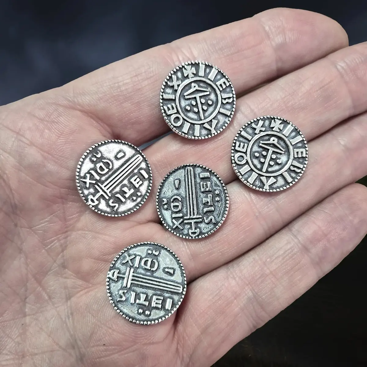 Silver Replica Viking Coin From York 3
