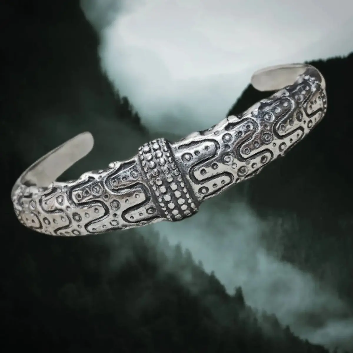 Silver Viking Bracelet From Falster 1