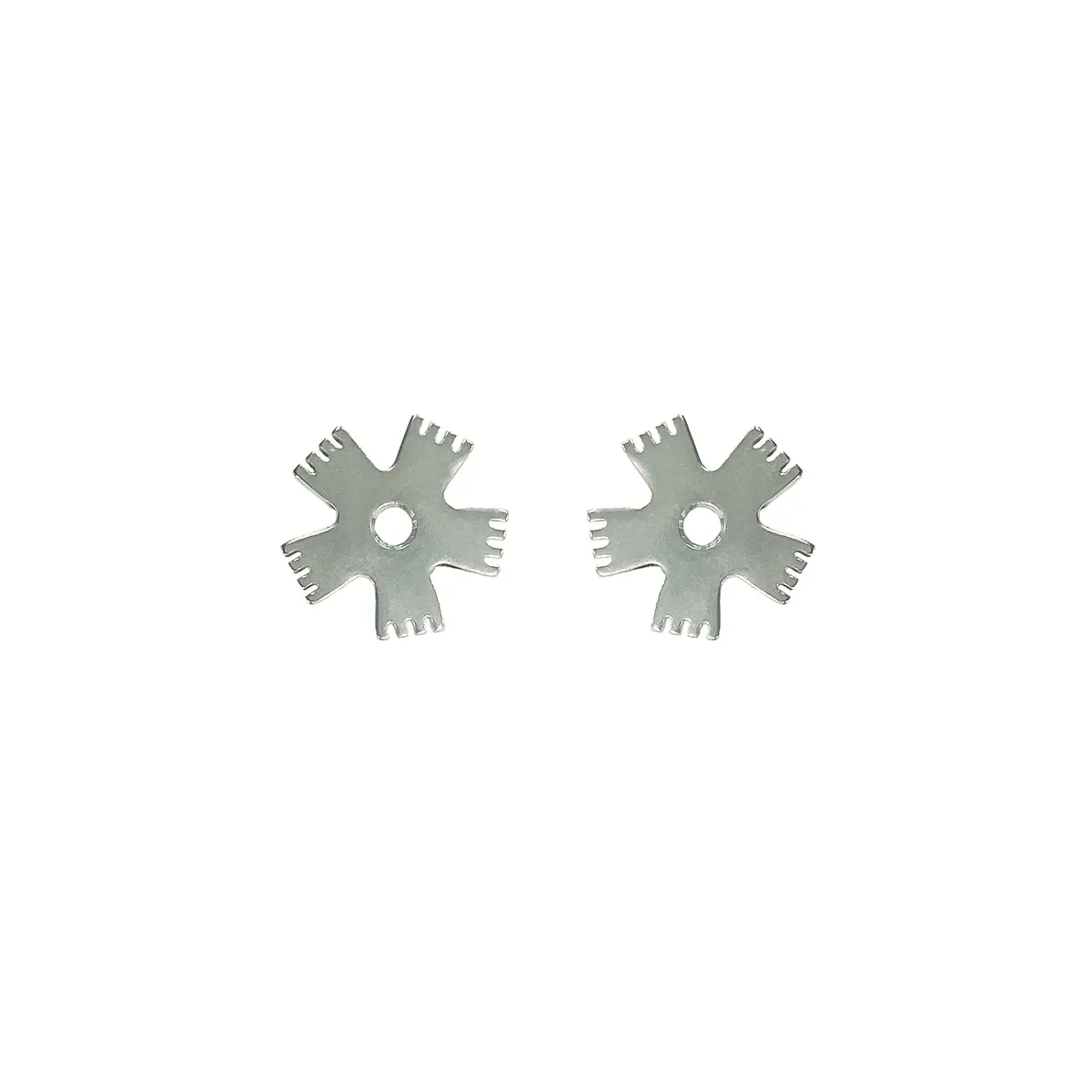Ezy Ride Stainless Steel 5Pt Bull Rowel, 33.8Mm Diameter (Pair) 1