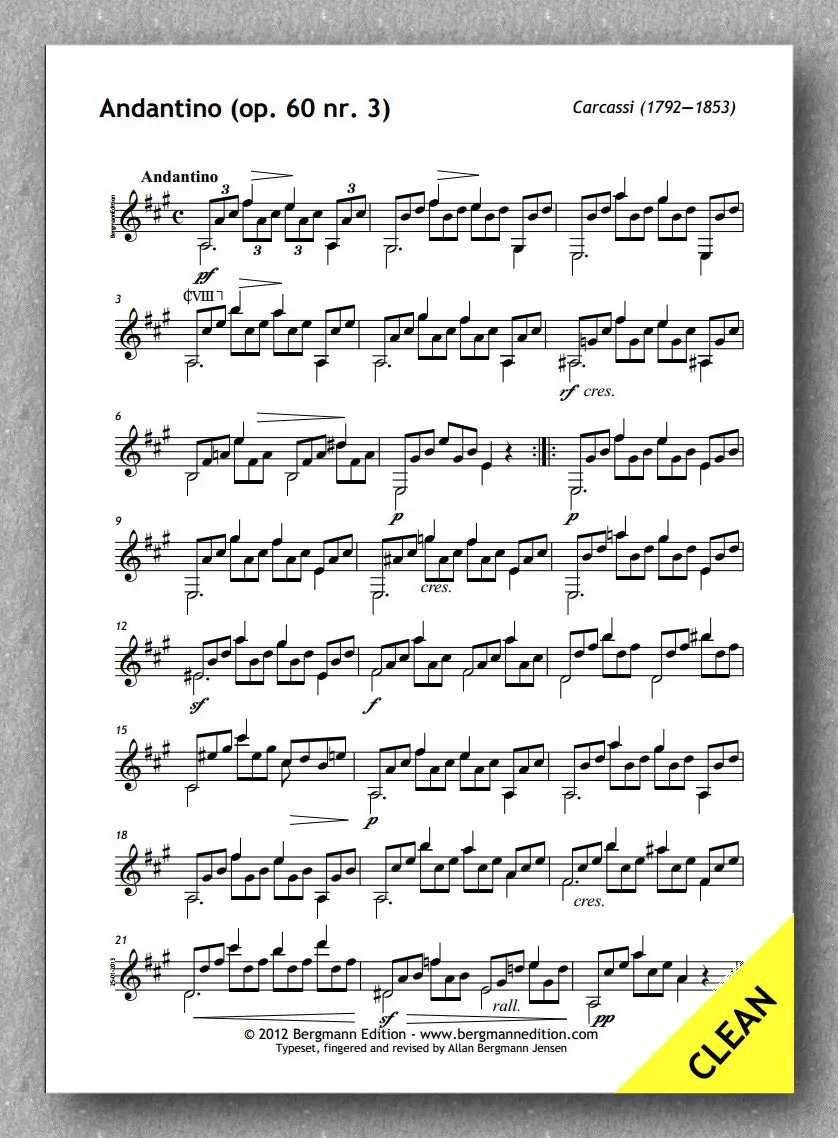 Carcassi, Opus 60, No. 3 (Pdf) 2