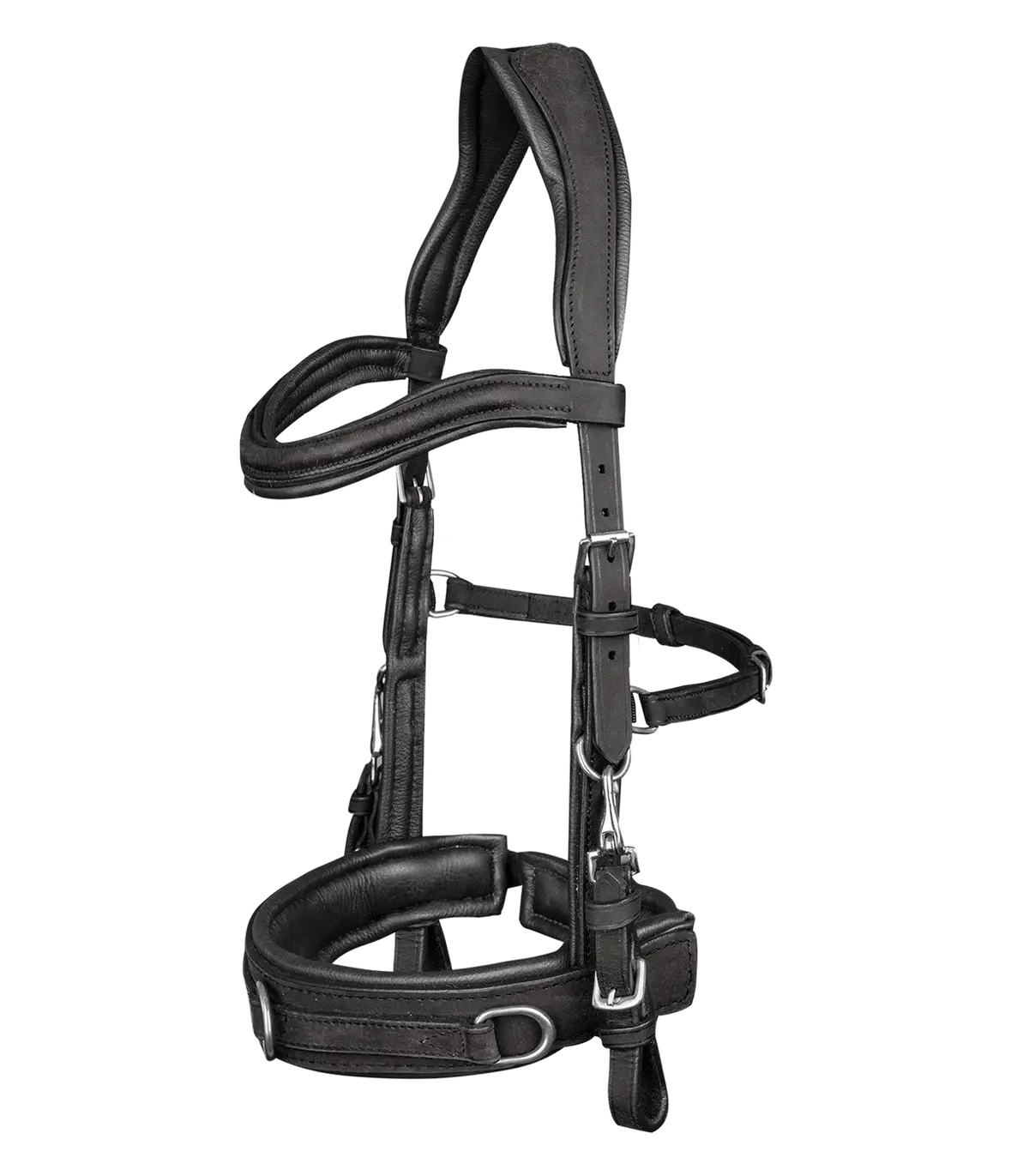 Waldhausen Cavesson Anatomical Leather Black Full 1