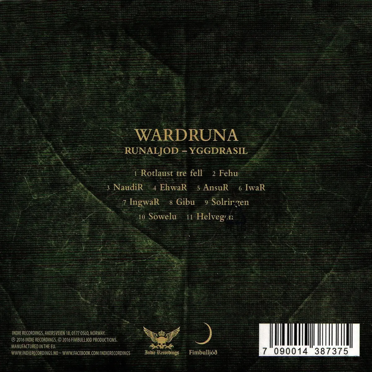 Yggdrasil Cd By Wardruna 2