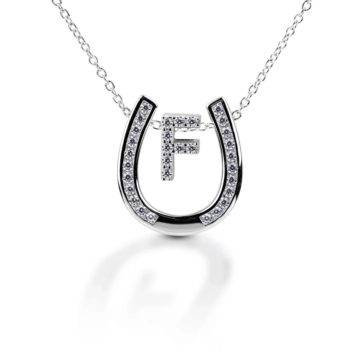 Kelly Herd Personalised Initial Horseshoe Necklace 6