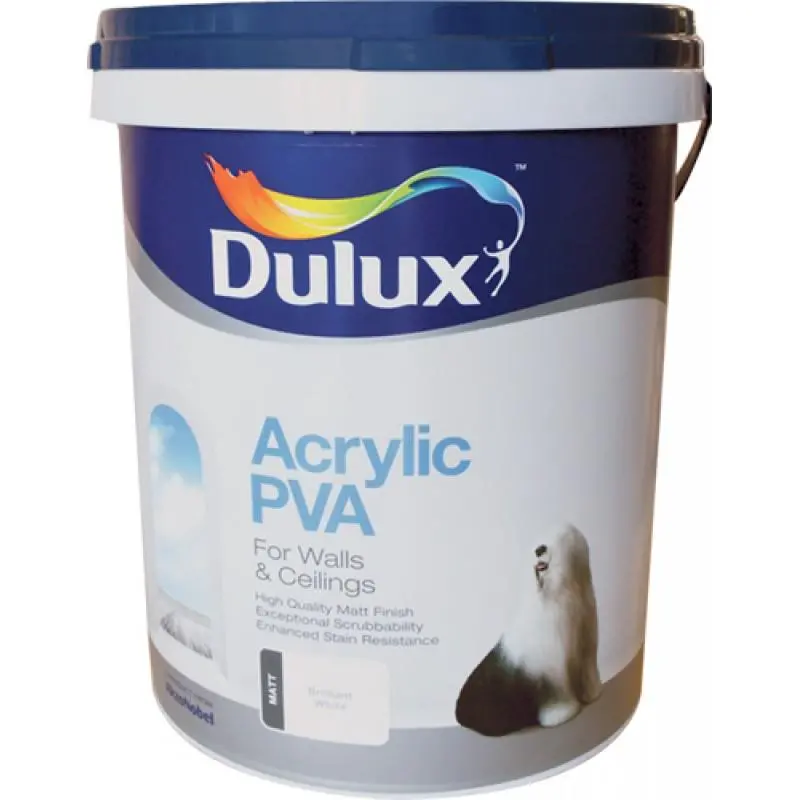 Dulux Acrylic Pva - Brilliant White 2