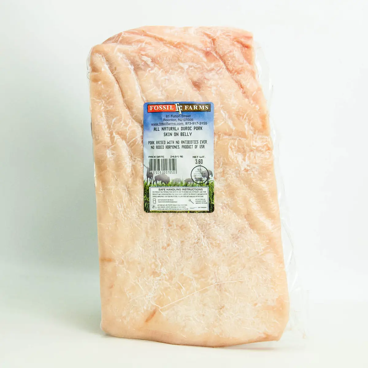 Duroc Pork Skin On Belly | 3.5 Lbs. 2