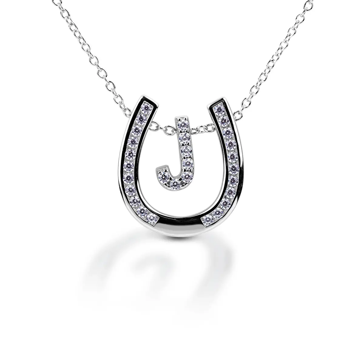 Kelly Herd Personalised Initial Horseshoe Necklace 10