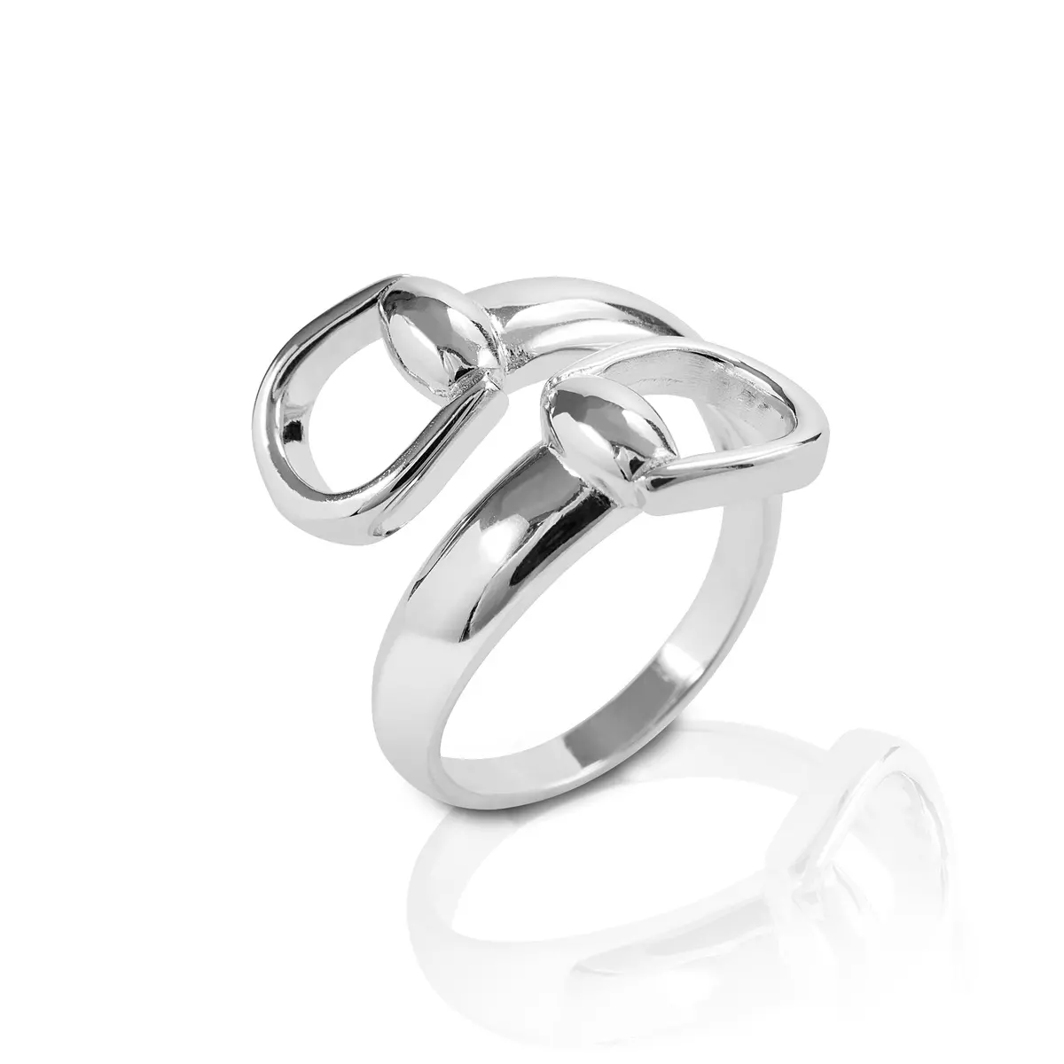 Kelly Herd Ring Offset Bit - Sterling Silver Size 7 1