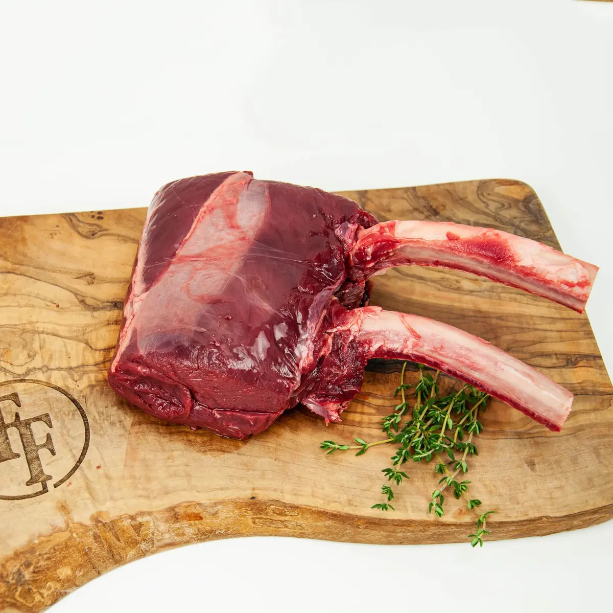 Elk Rib Chop | 2 Bone Frenched | 12 Oz. 1
