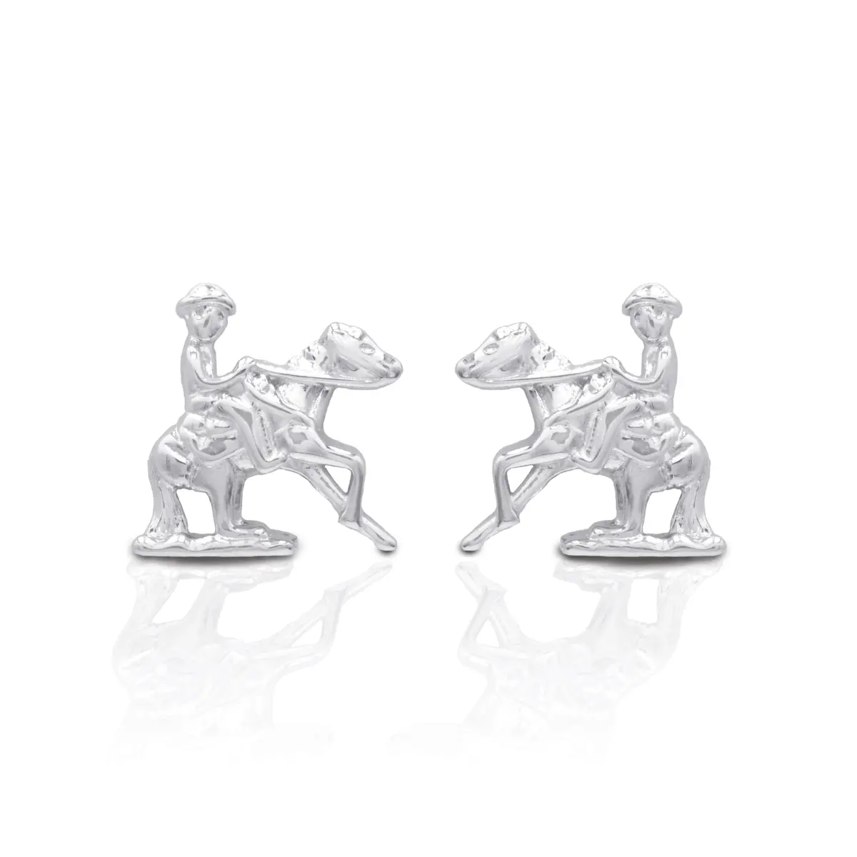 Kelly Herd Earrings Reining Horse - Sterling Silver 1
