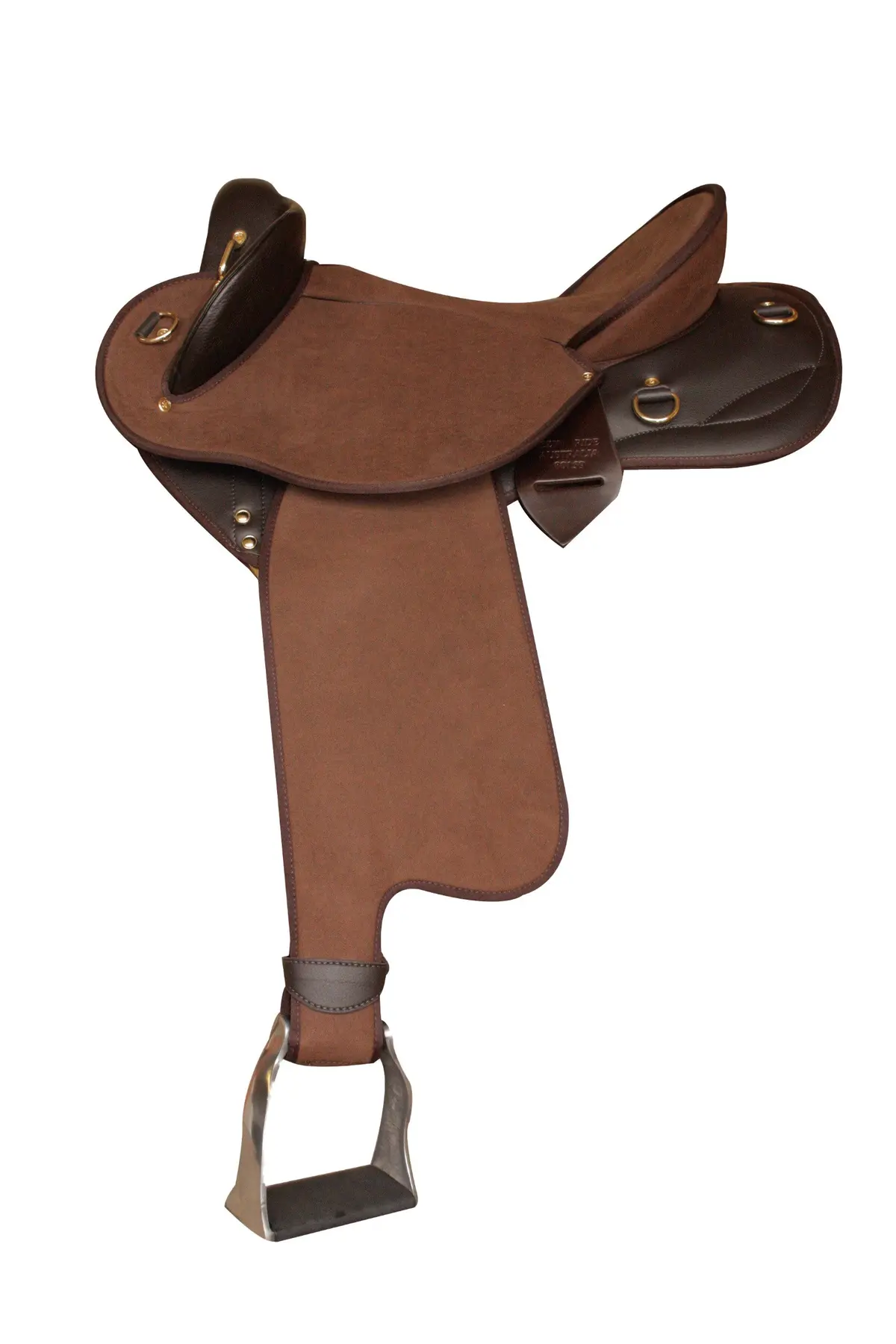 Ezy Ride Saddle Synthetic Brown Size 2 1