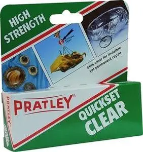 Pratley Quickset Glue - Clear - 40Ml 1