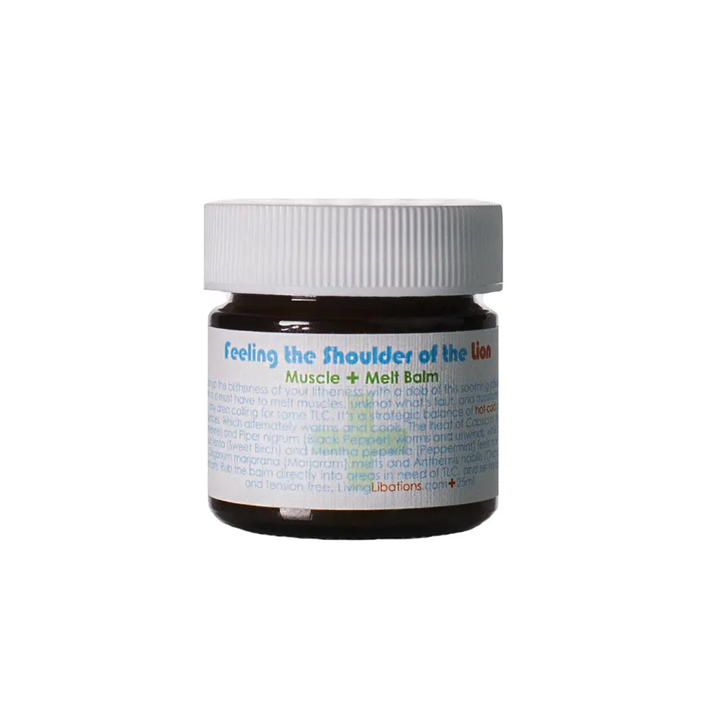 Feeling The Shoulder Of The Lion Muscle Melt Balm - Living Libations 1