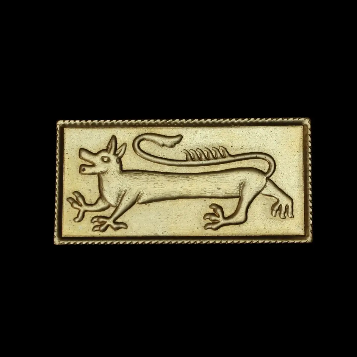 Brass Dragon Belt Plaque 1