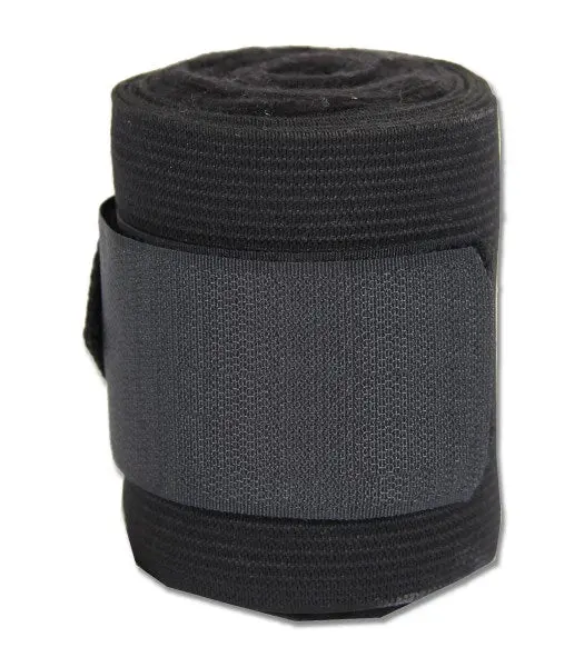 Waldhausen Combi Bandage Fleece & Elastic Black 4 Pk 1