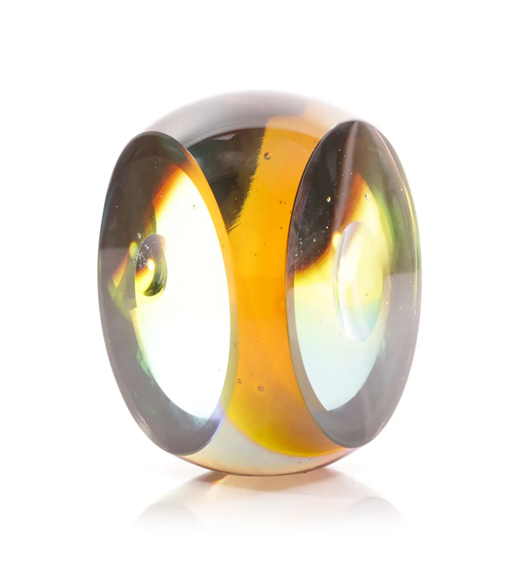 Glass Sculpture "Owl Eyes" By Ben Silver - Bens37672c 2