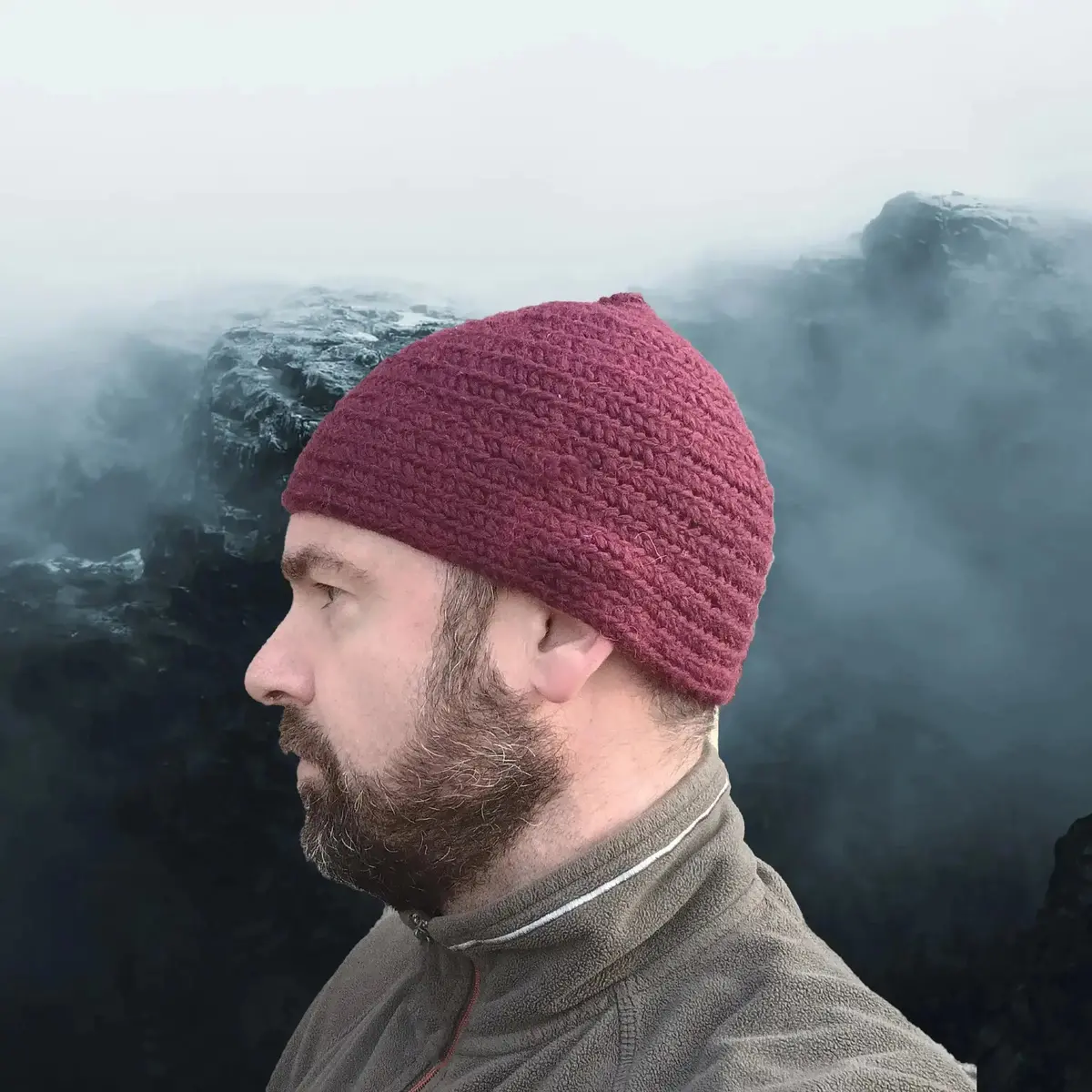 Handmade Wool Viking Replica Nailbinding Hat 6