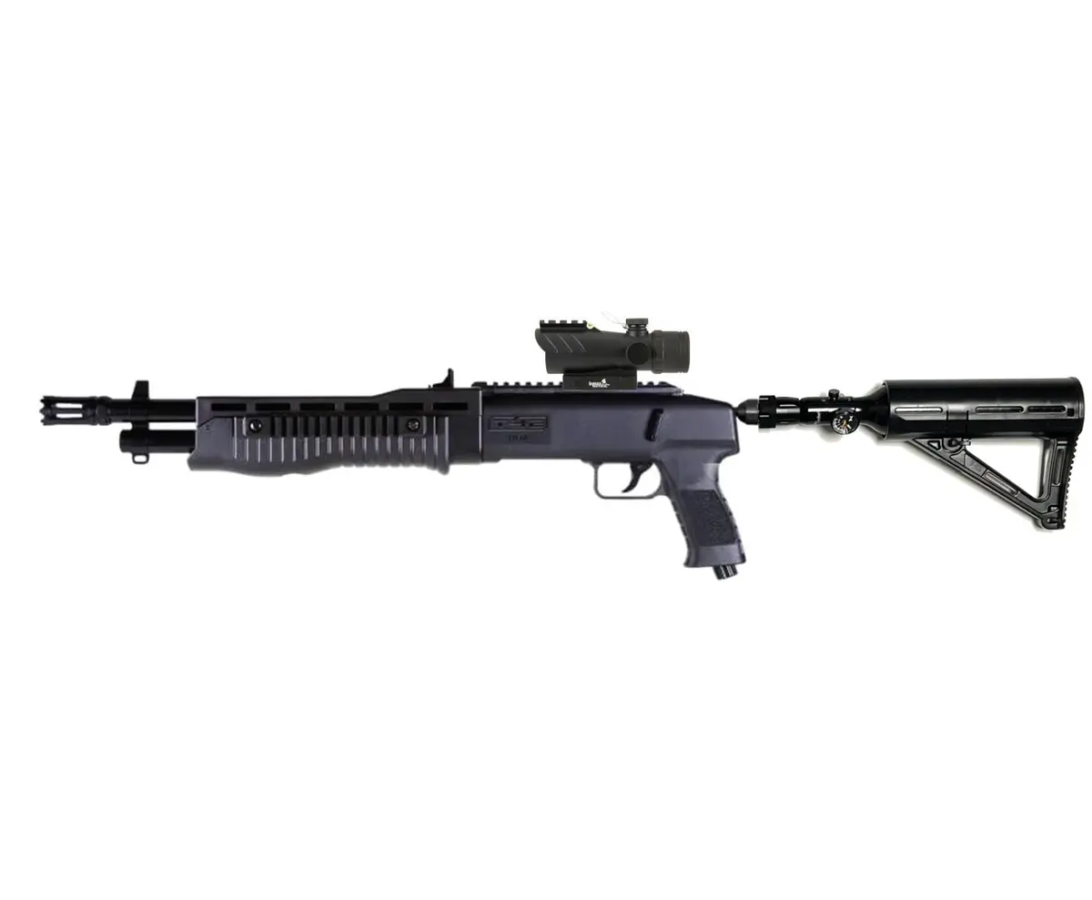**New** T4e Tb / Hdb Carbine Hpa Edition W/13Cii 1100Psi Hpa Tank - Powerful Custom Home Defense Edition - Up To 550Fps+ .68 Caliber - Black 1
