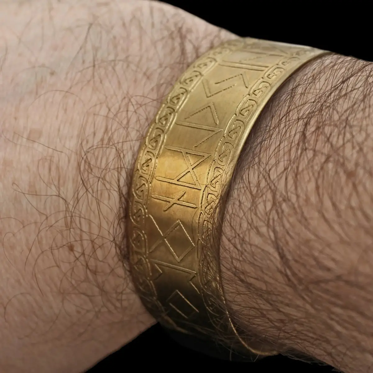 Elder Futhark Runic Cuff Bracelet 2