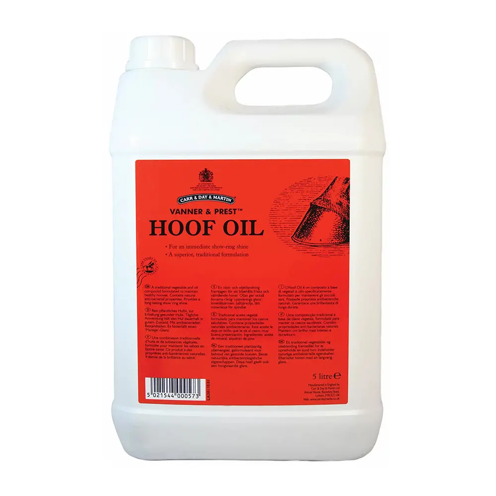 Cdm Vanner & Prest Hoof Oil 5Ltrs 1
