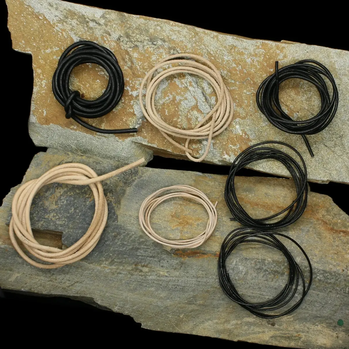 Round Leather Thonging / Leather Cord Lengths - Per Metre 1