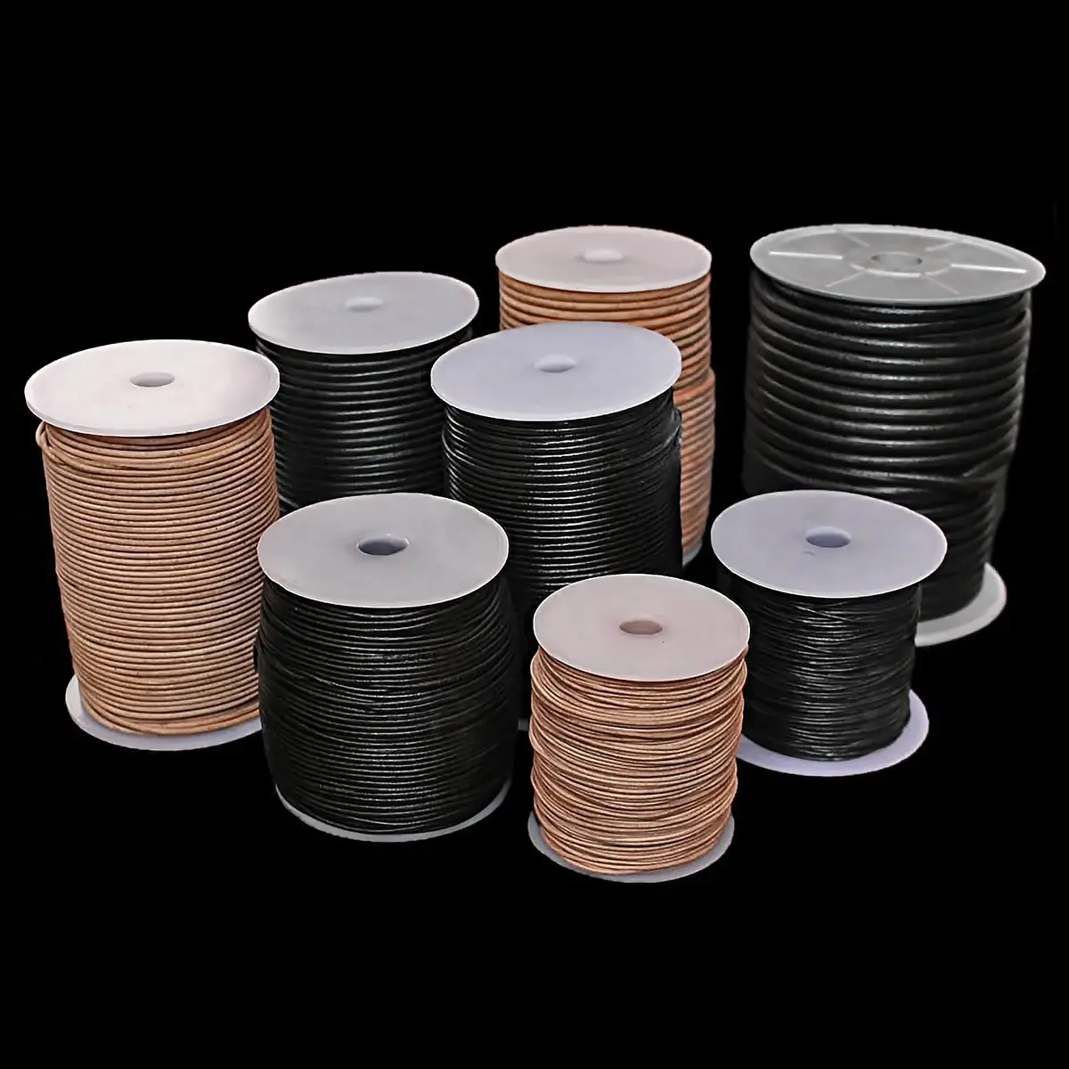Round Leather Thonging / Leather Cord Reels - Per Reel 1