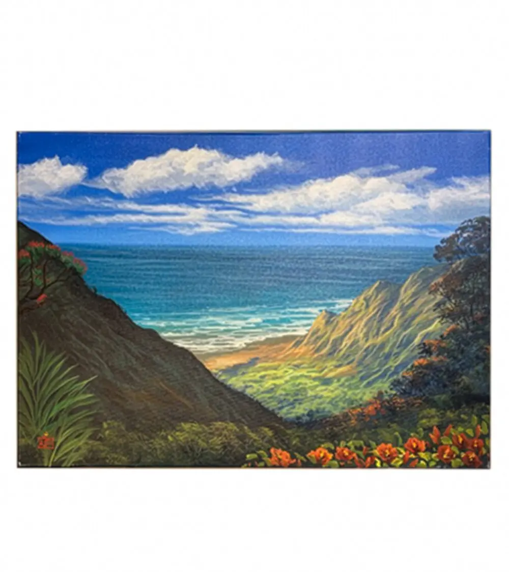 Original Painting: Acrylic: Kalalau View By Walfrido Garcia 1