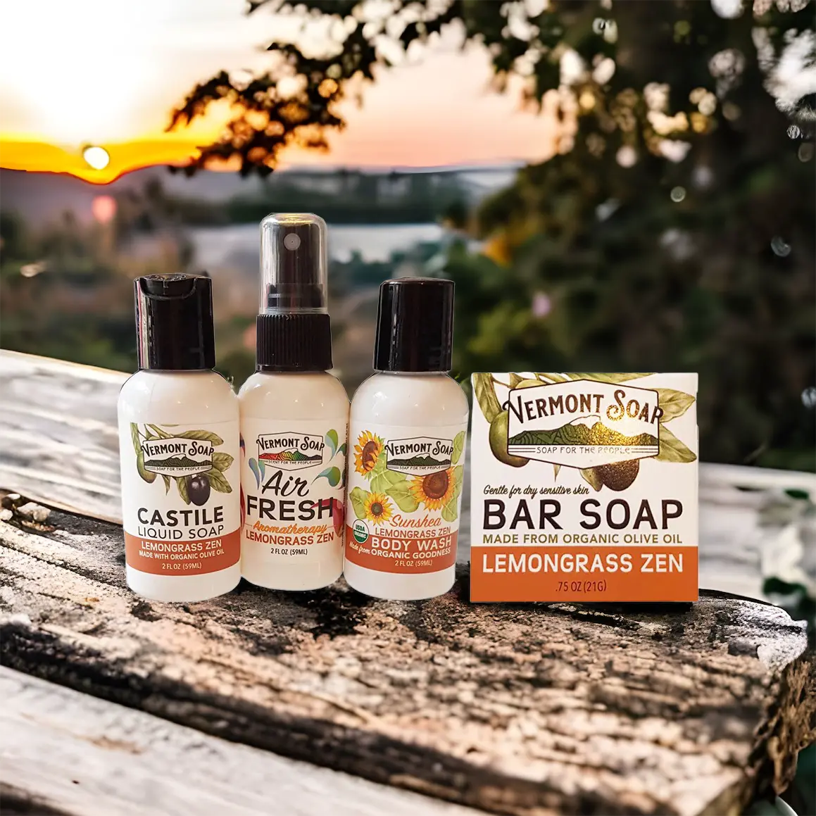 Lemongrass Travel Kit - Vermont Soap 1