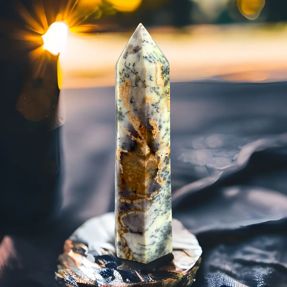 Large Merlinite Crystal Prism 2