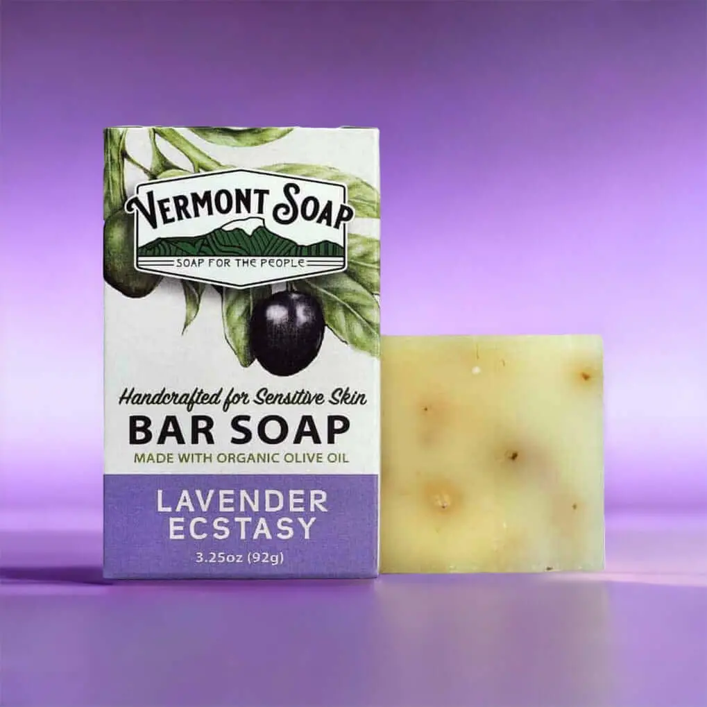 Lavender Ecstasy Handmade Bar Soap - Vermont Soap 92G 1