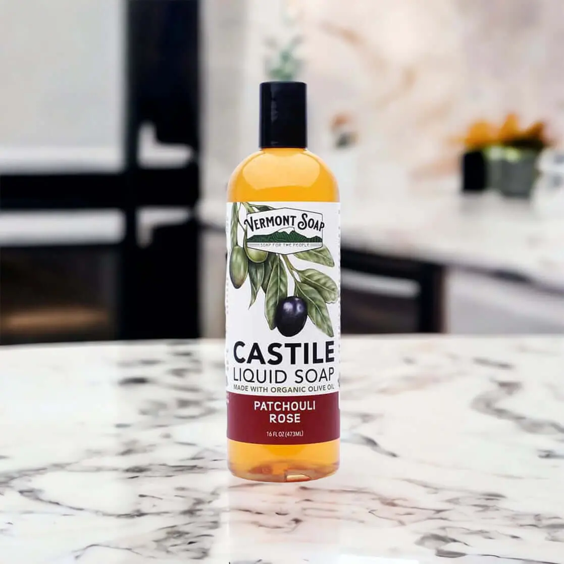Patchouli Rose Castile Liquid Soap - Vermont Soap 2