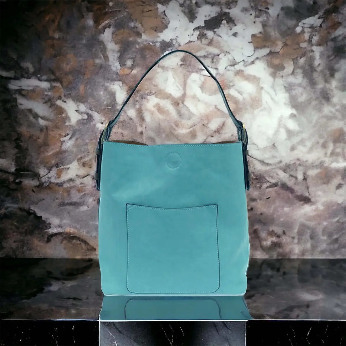 Classic Hobo Handbag - Capris Turquoise 1