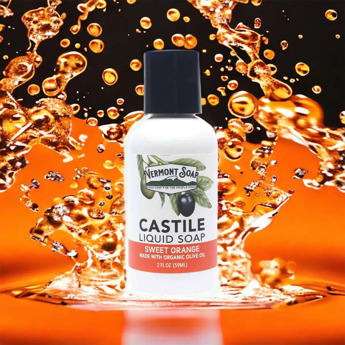 Sweet Orange Castile Liquid Soap - Vermont Soap 4
