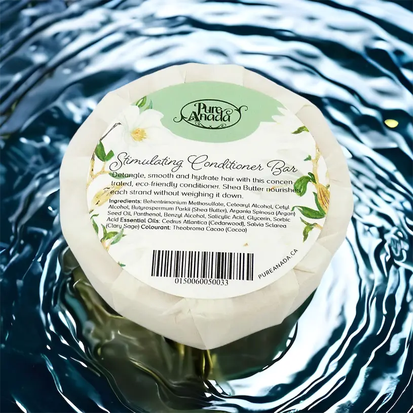 Stimulating (Cedarwood & Clary Sage) Natural Conditioner Bar - Pure Anada 1