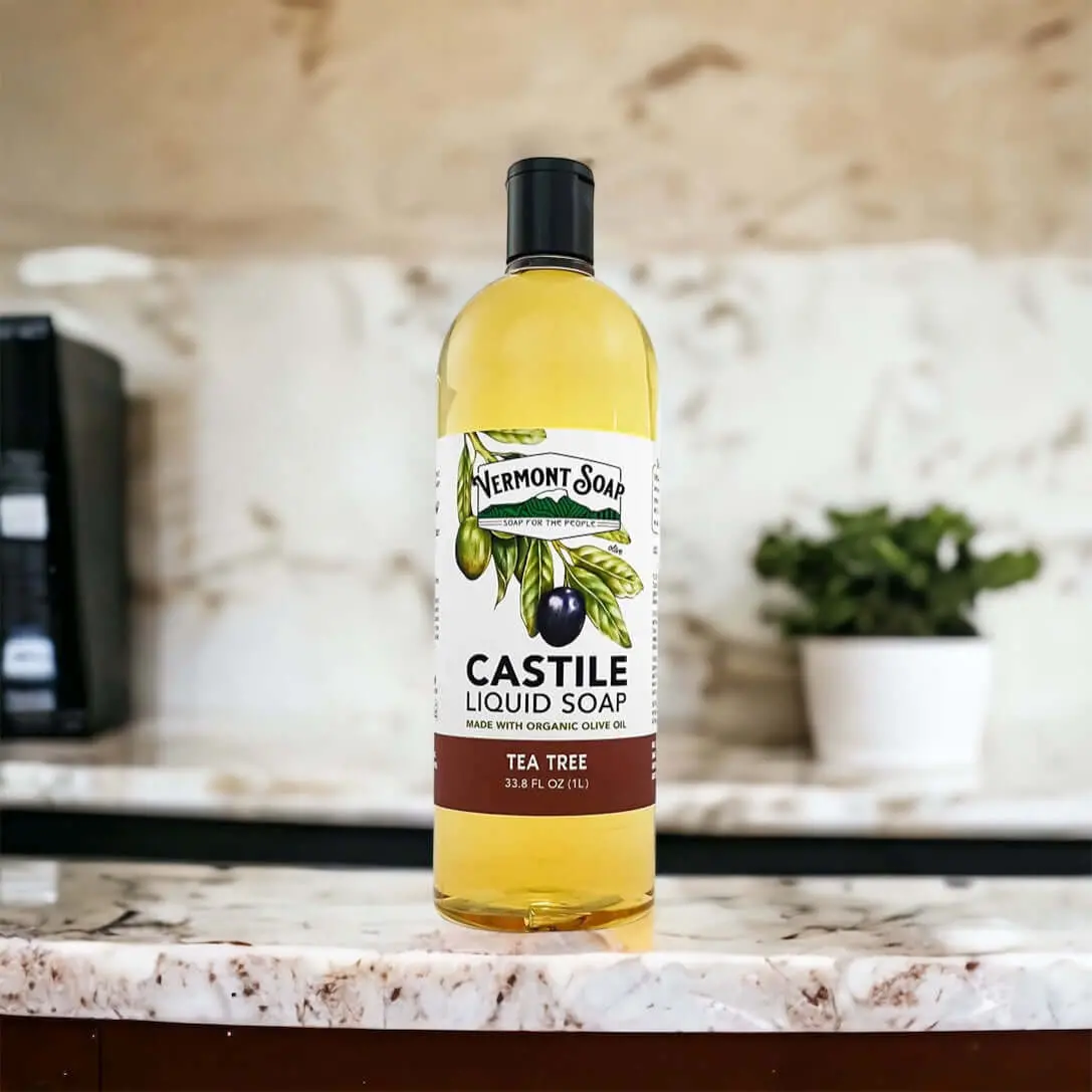 Tea Tree Castile Liquid Soap - Vermont Soap 1
