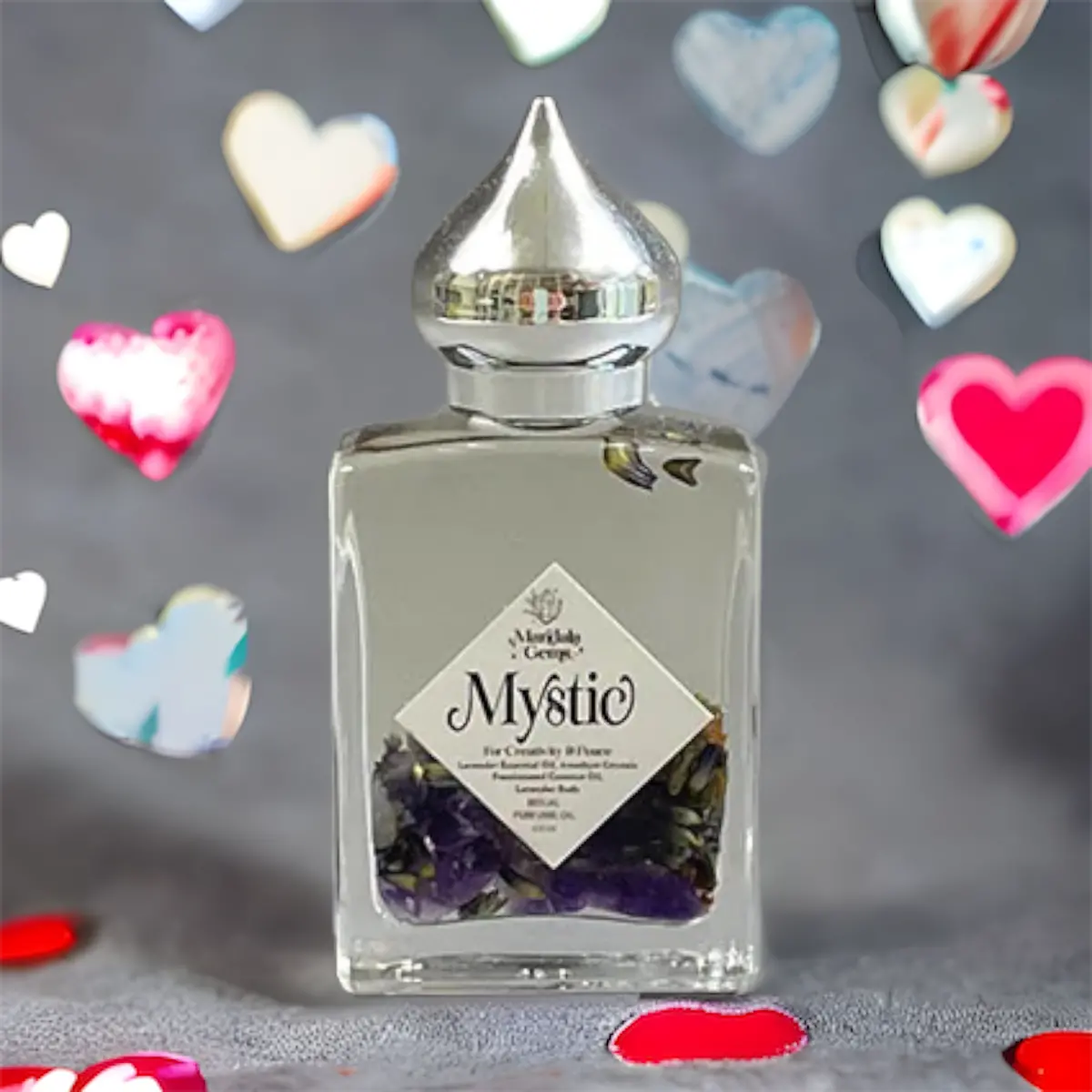 Mystic Amethyst + Lavender Crystal Infused Perfume Oil 1
