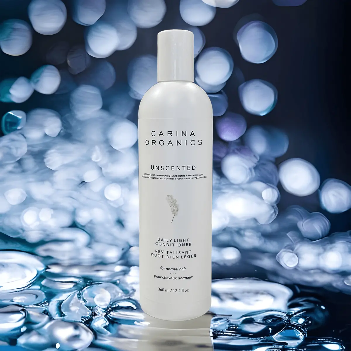 Unscented Daily Light Conditioner 360Ml - Carina Organics 1