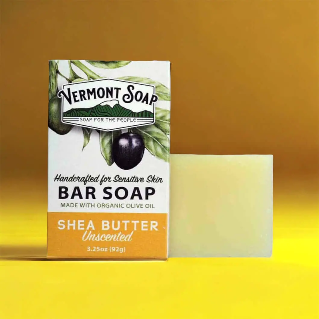 Shea Butter Handmade Bar Soap - Vermont Soap 92G 1